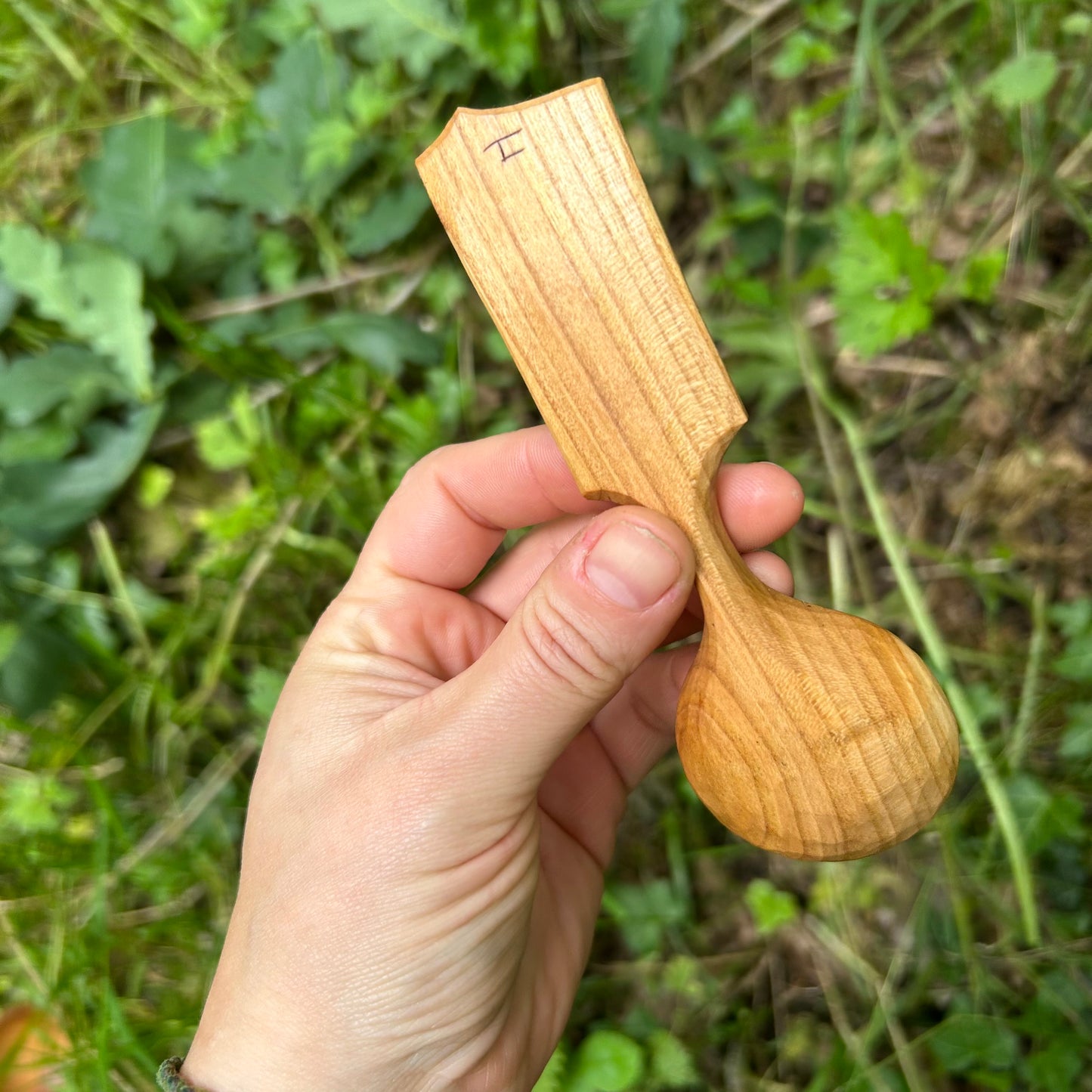 Lady of the Woods ~ coffee scoop ~ Cherry wood