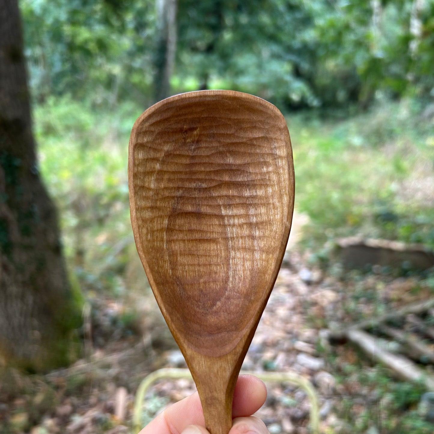 ~ Sharing ~ Serving Spoon ~ Cherry Wood