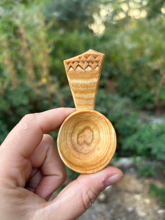 Mountains ~ Caddy Spoon ~ Cherry Wood
