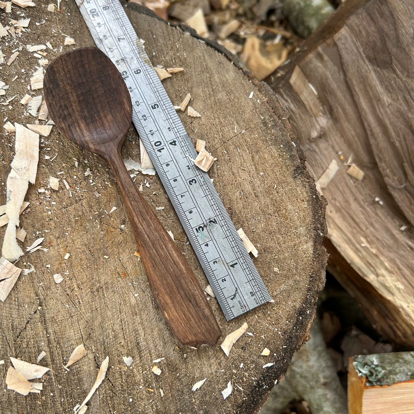 ~ Silky ~ Eating Spoon ~ Walnut