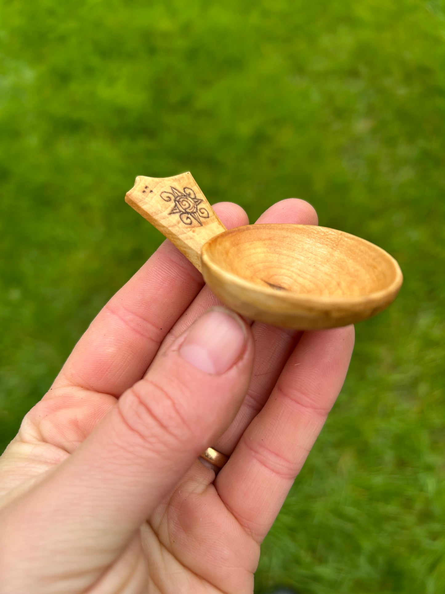 Moon and Sun ~ Set of Two Caddy Spoons