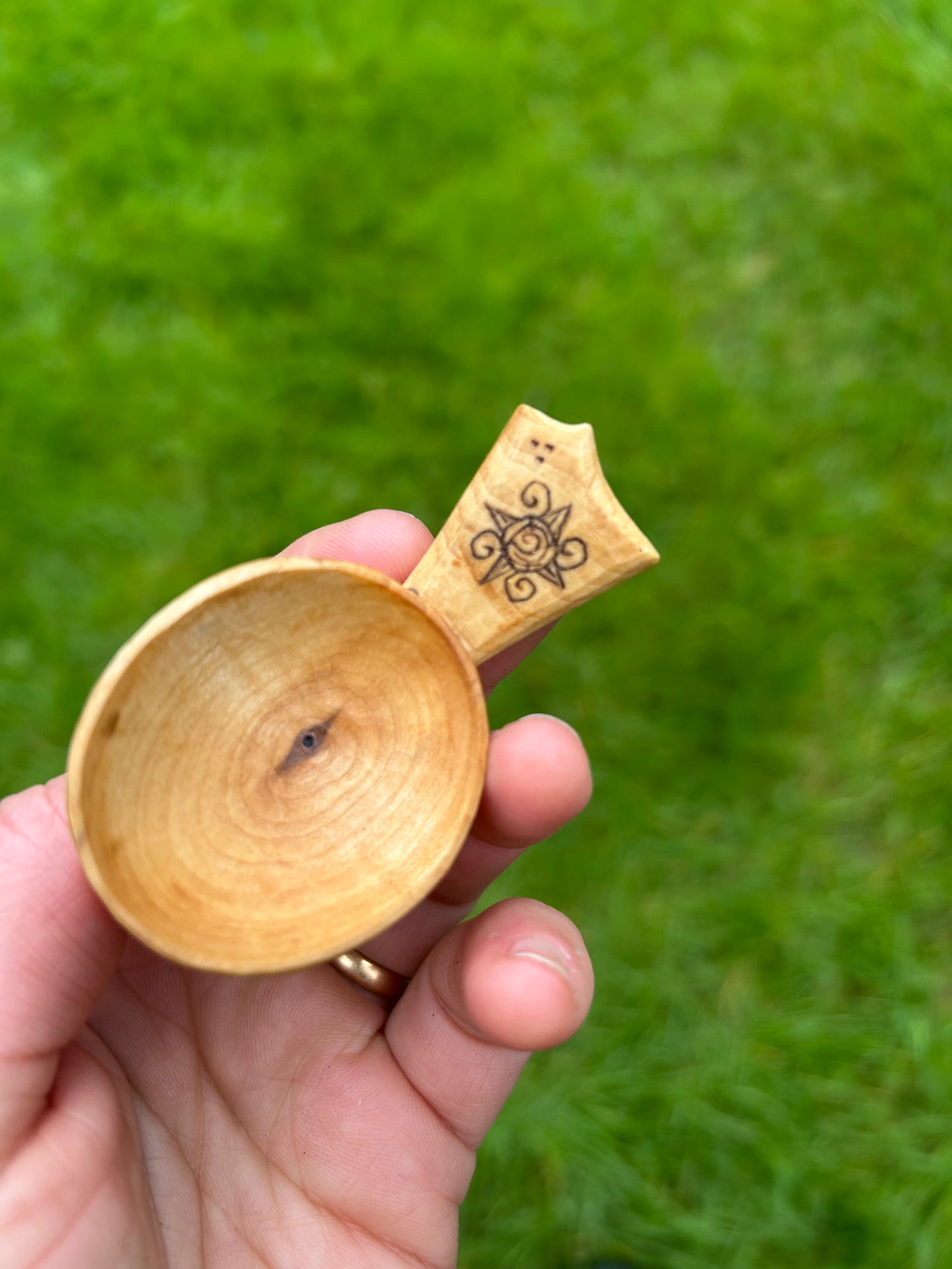 Moon and Sun ~ Set of Two Caddy Spoons