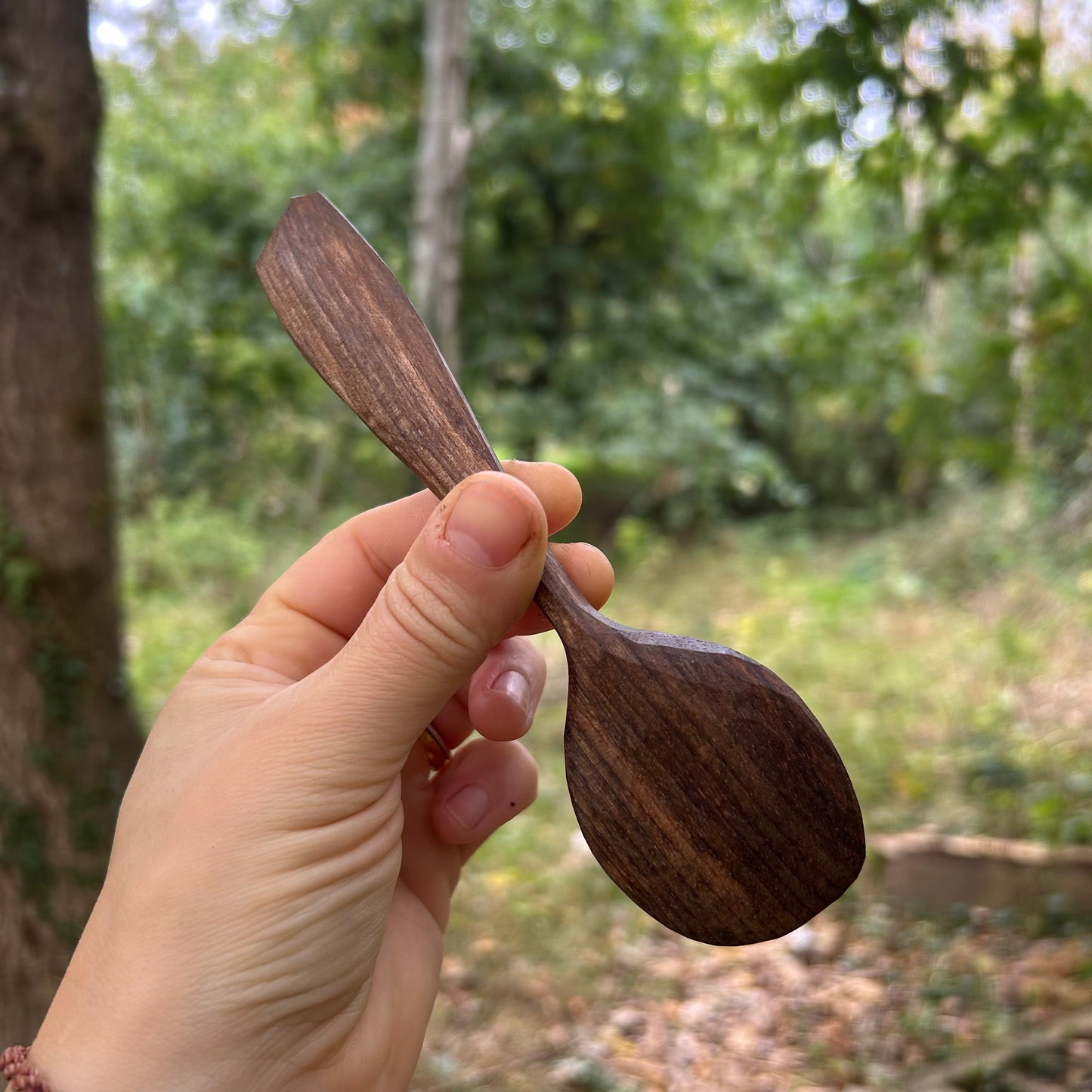 ~ Silky ~ Eating Spoon ~ Walnut
