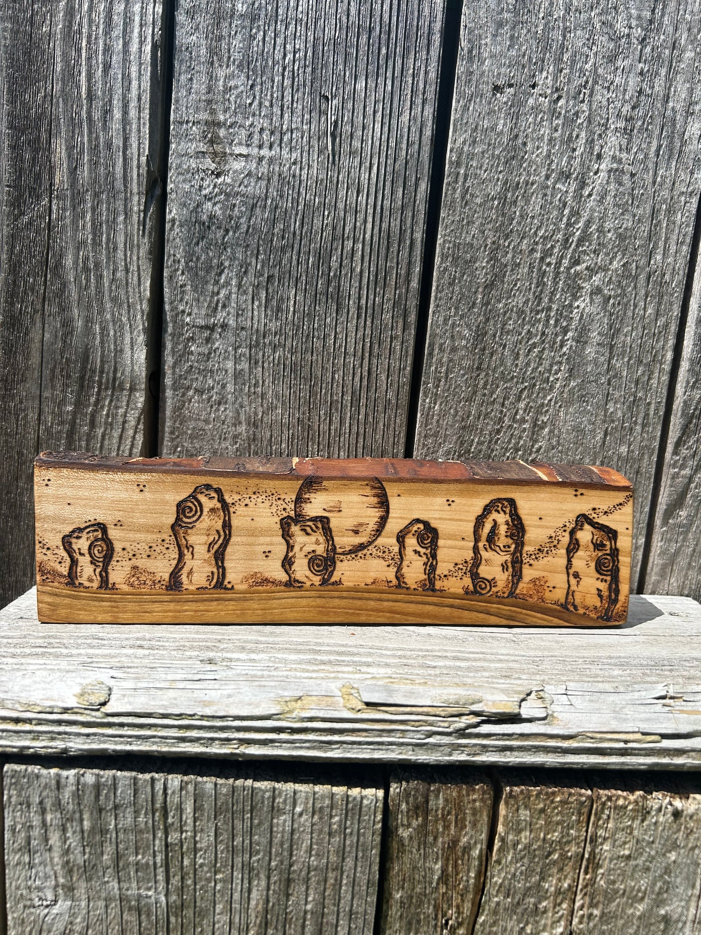 Avebury Standing Stones ~ Pyrography Wall Art