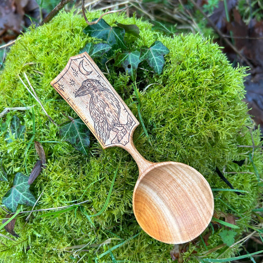 Raven Moon ~ Scoop ~ Cherry Wood