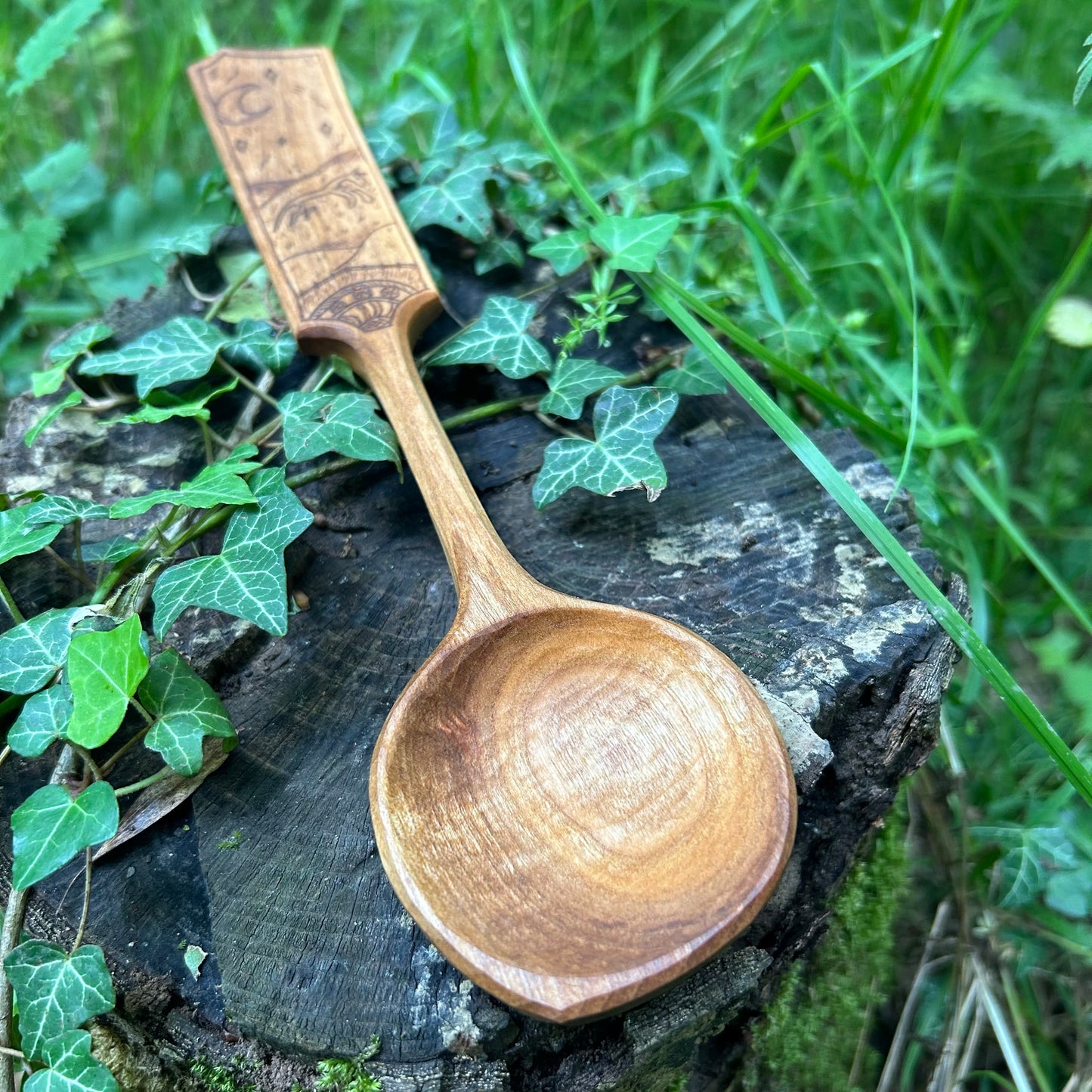 Uffington White Horse ~ Cooking Spoon ~ Cherry Wood