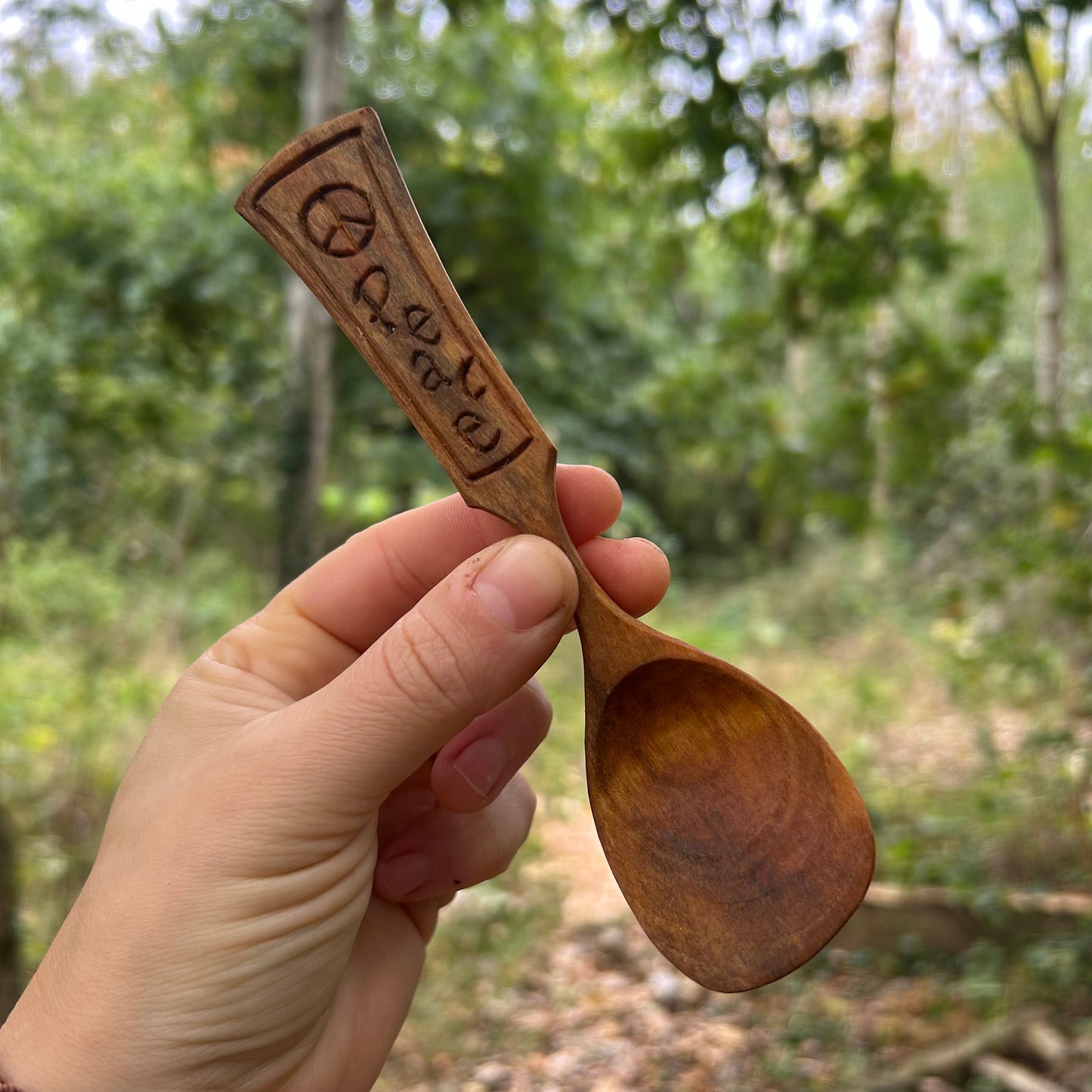 ~ Peace ~ Eating Spoon ~ Cherry