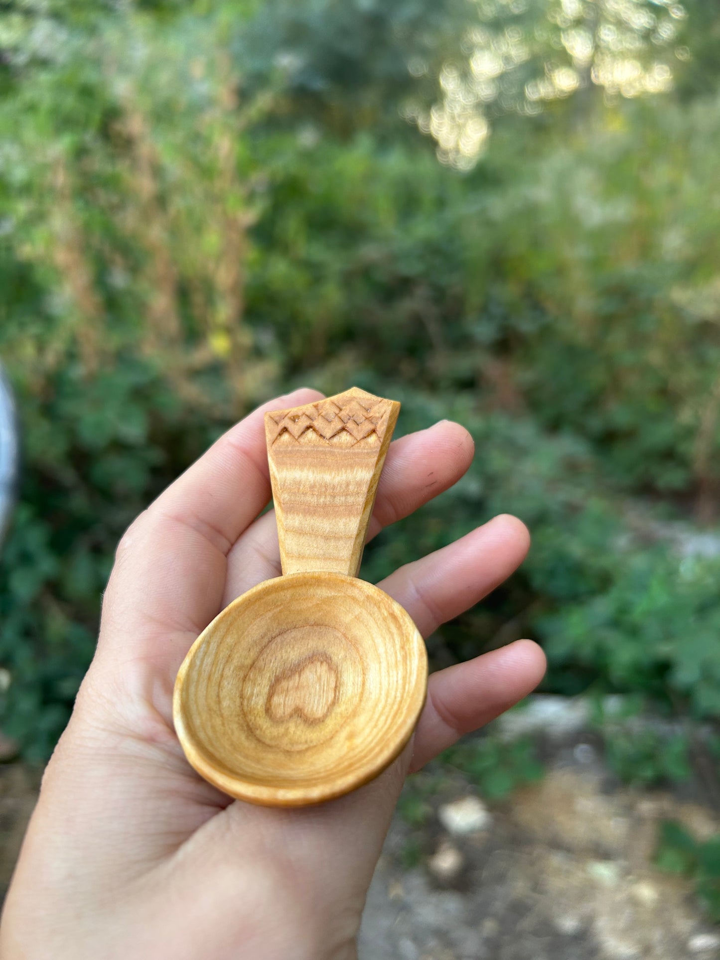 Mountains ~ Caddy Spoon ~ Cherry Wood
