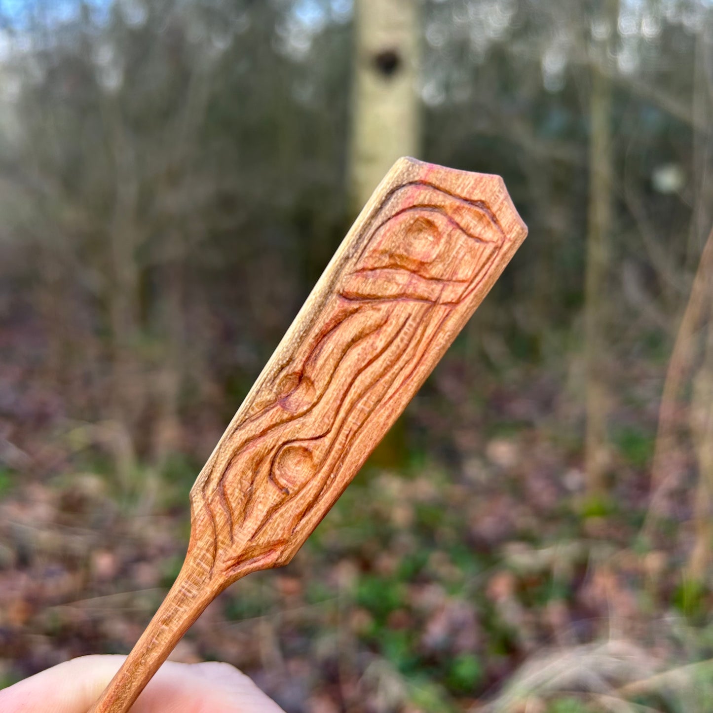 ~ Curve ~ Plum Wood ~ Eating Spoon