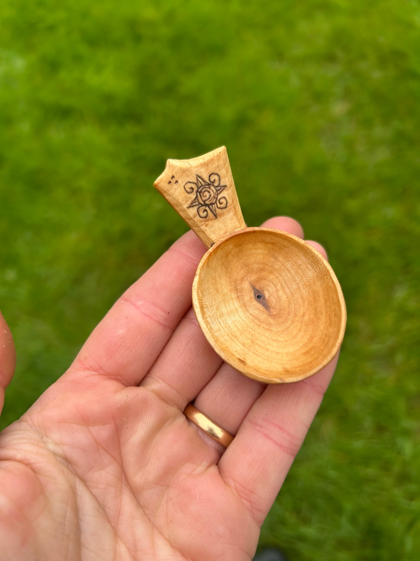Moon and Sun ~ Set of Two Caddy Spoons