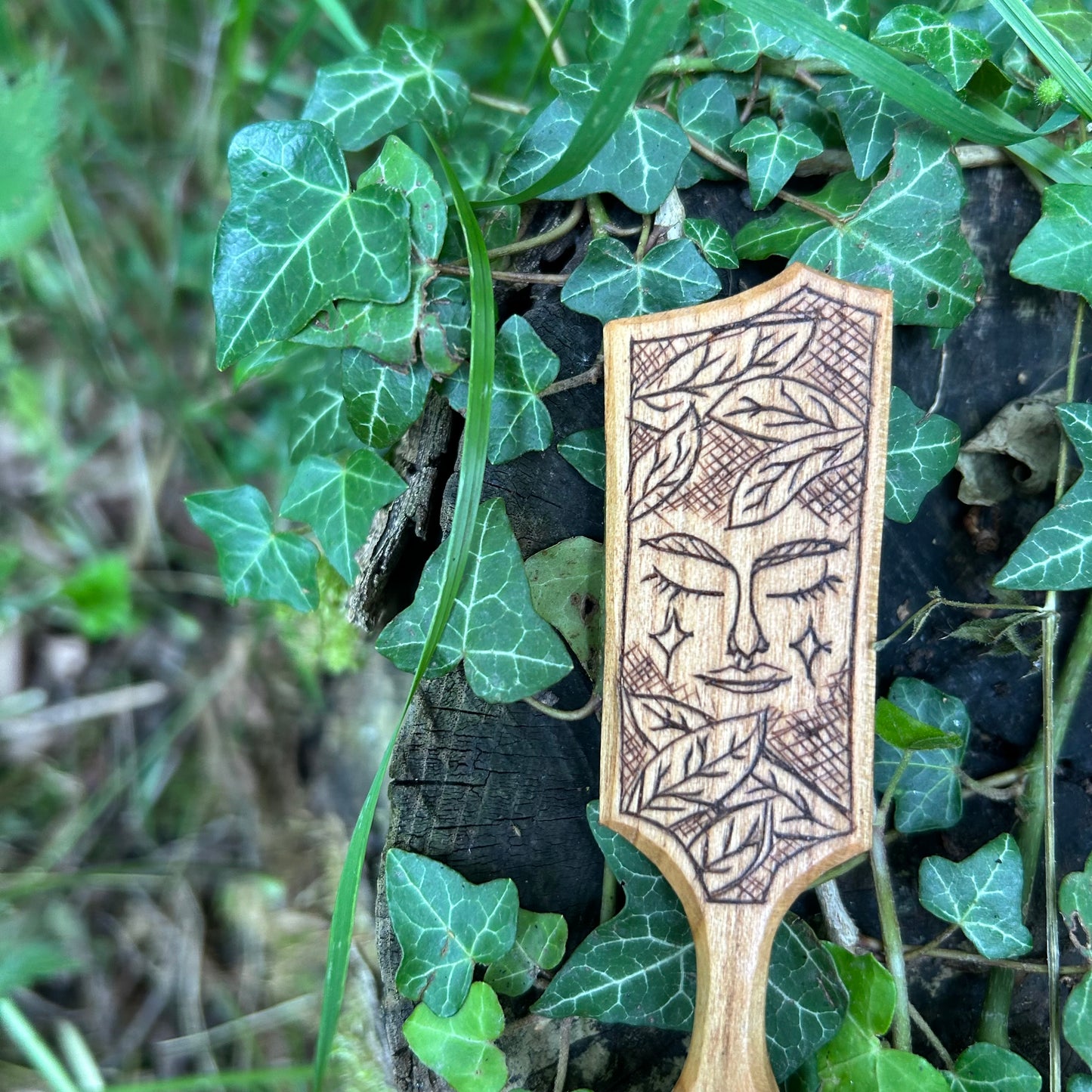 Lady of the Woods ~ coffee scoop ~ Cherry wood