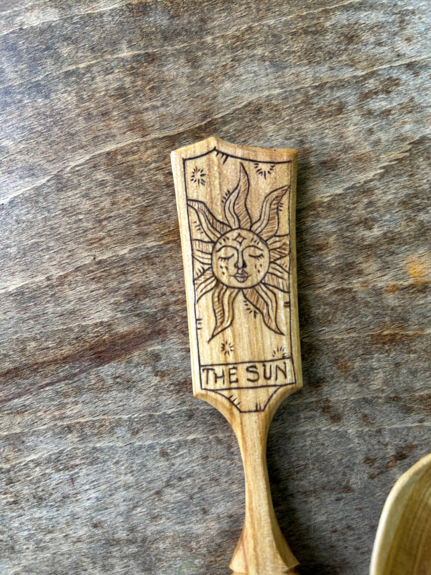 The Sun and The Moon ~ Set of Two ~ Cherry Wood
