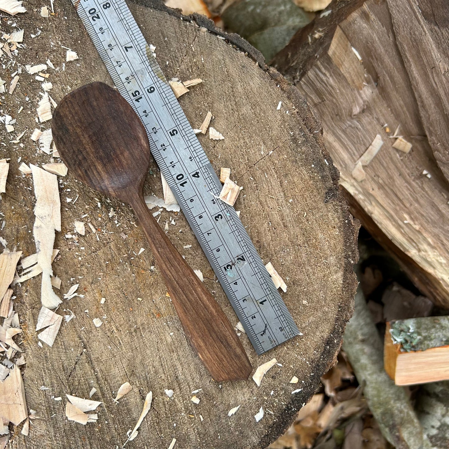 ~ Silky ~ Eating Spoon ~ Walnut