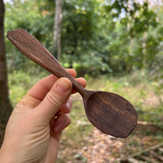 ~ Silky ~ Eating Spoon ~ Walnut