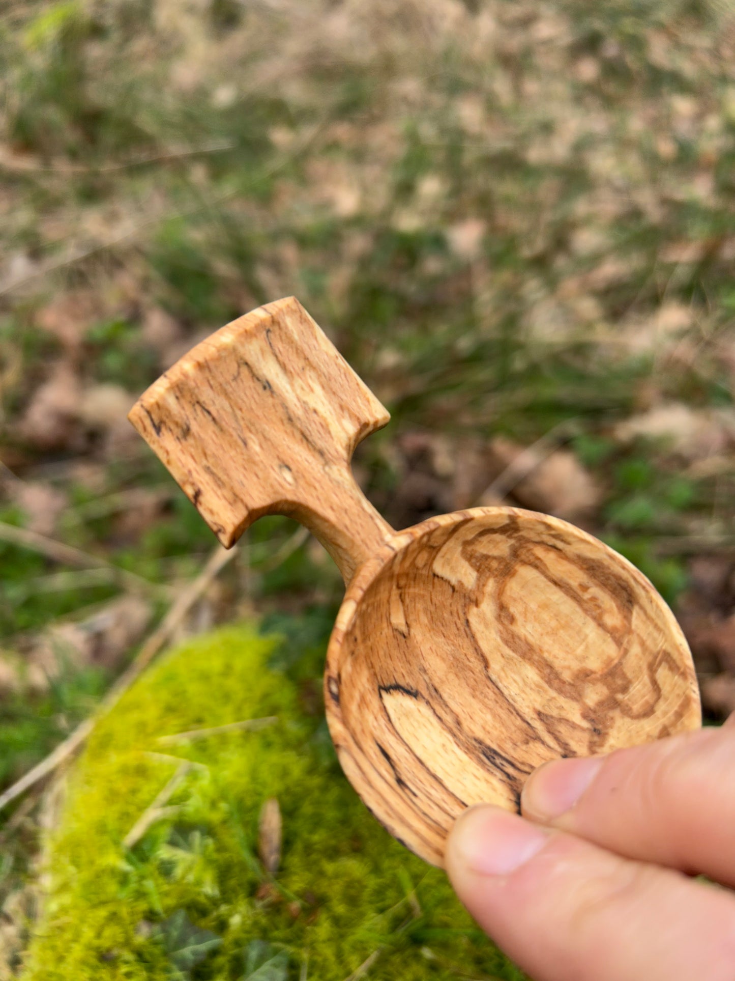 Fawn ~ Scoop ~ Spalted Beech