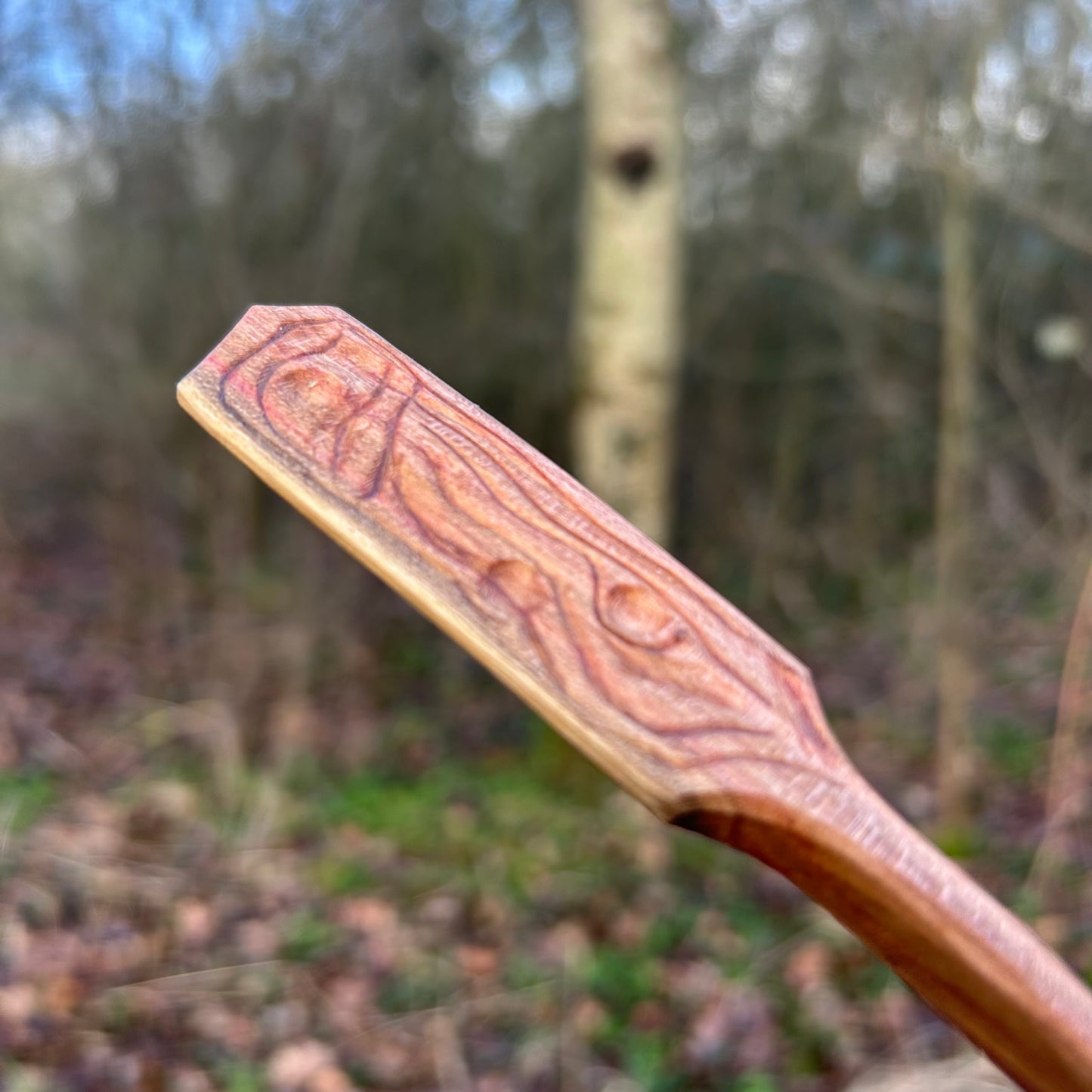 ~ Curve ~ Plum Wood ~ Eating Spoon