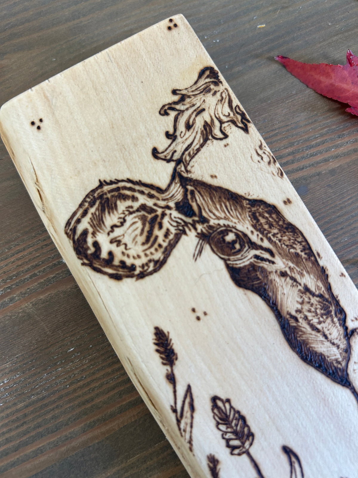 Dairy Cow ~ Mini Pyrography Artwork