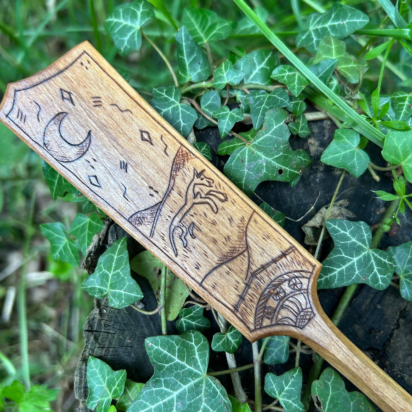 Uffington White Horse ~ Cooking Spoon ~ Cherry Wood