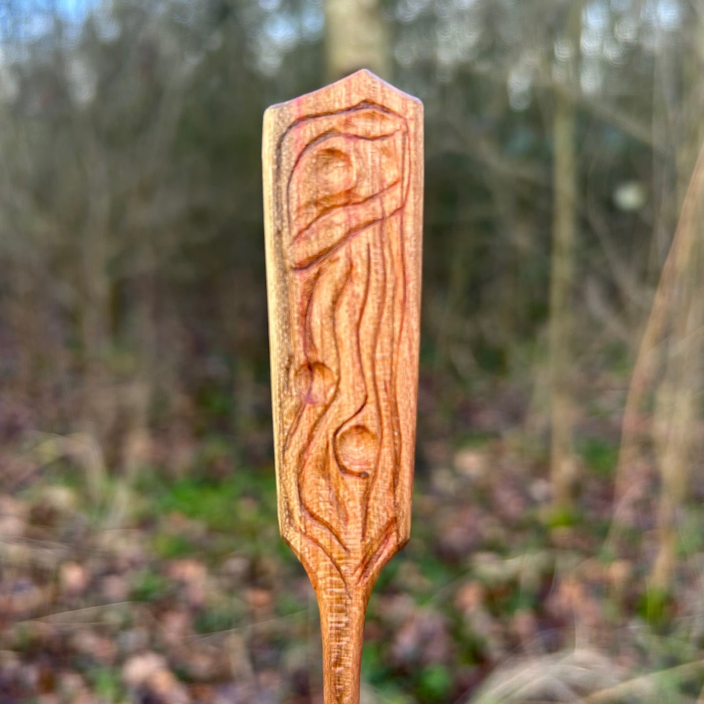 ~ Curve ~ Plum Wood ~ Eating Spoon