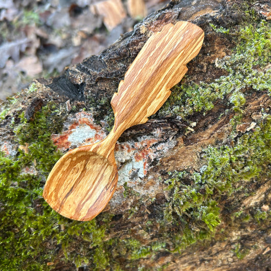 Feather Scoop ~ Spalted Beech