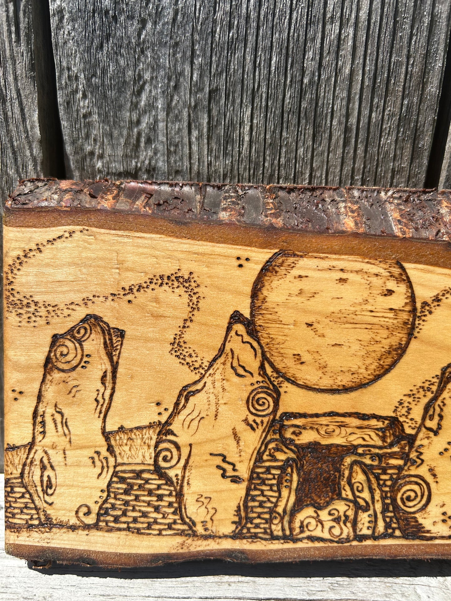 Wayland’s Smithy ~ Pyrography Wall Art
