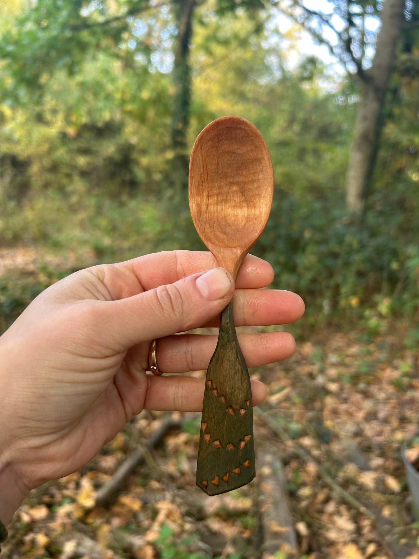 Zigzag ~ Lunchbox Spoon ~ Alder
