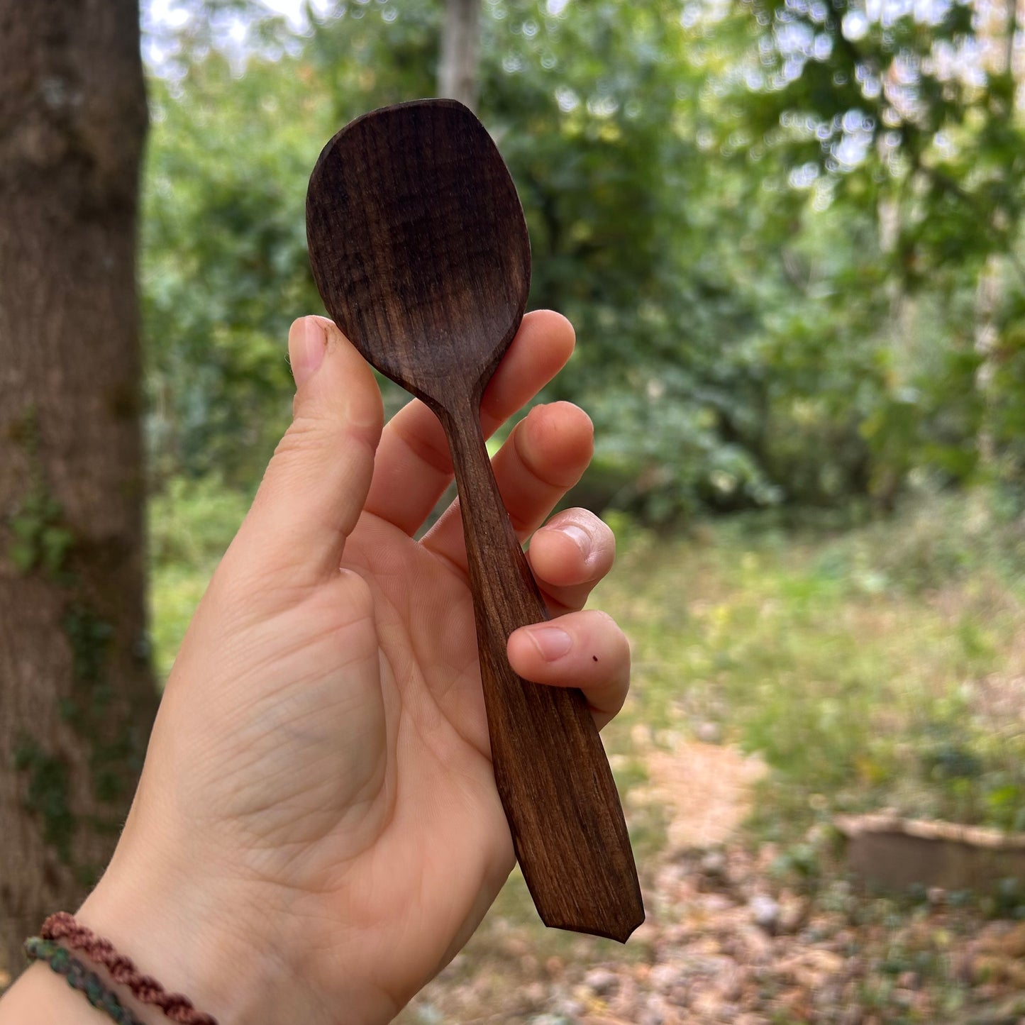 ~ Silky ~ Eating Spoon ~ Walnut