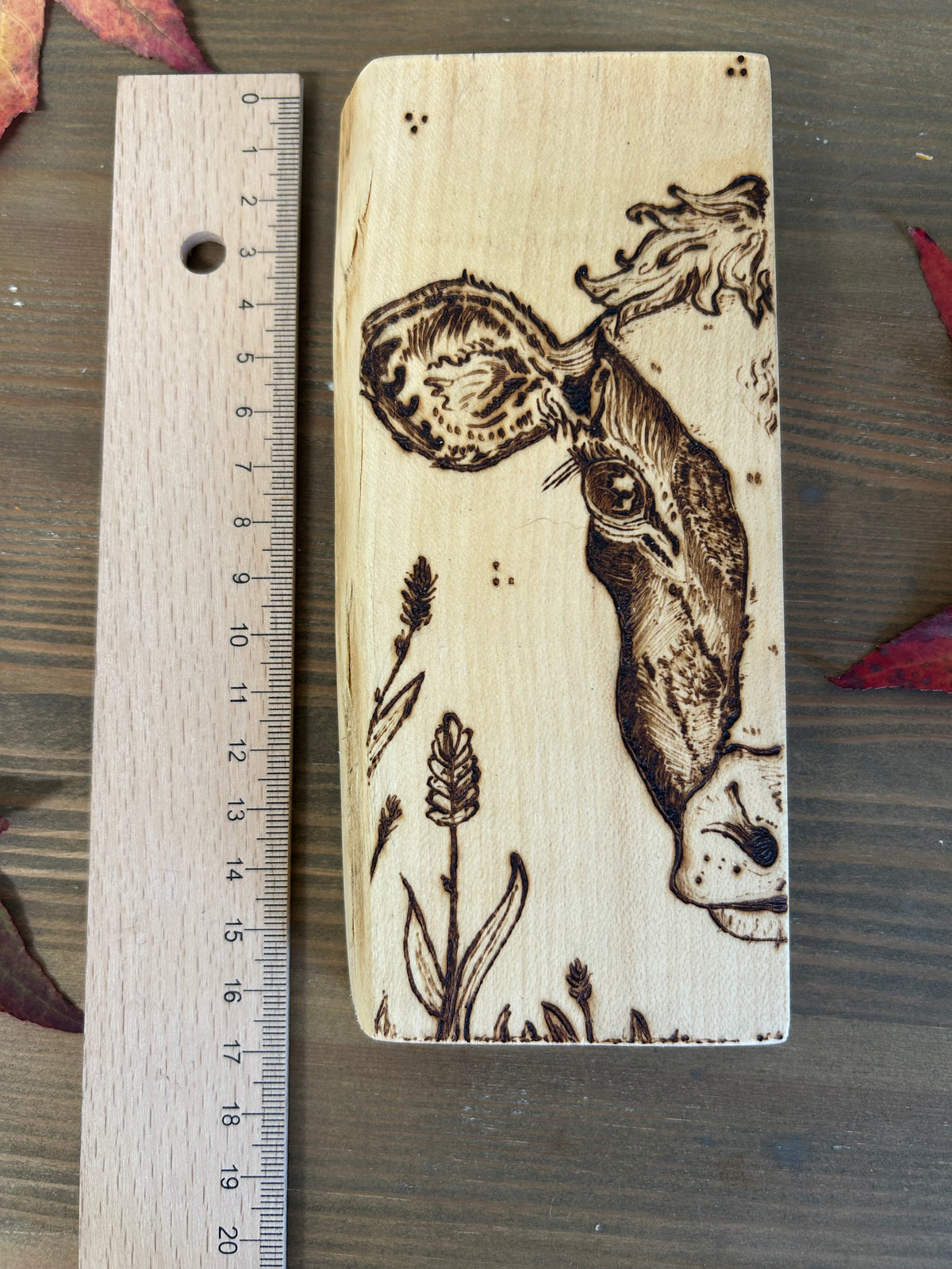 Dairy Cow ~ Mini Pyrography Artwork
