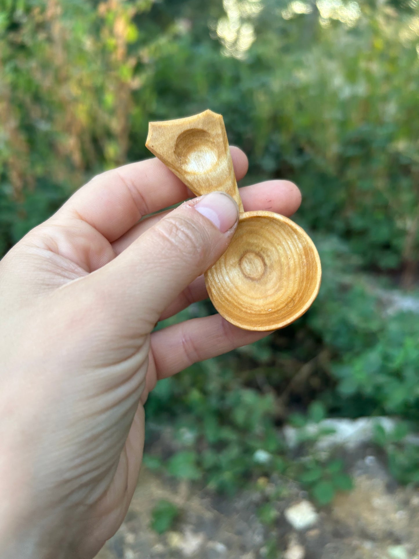 Circles ~ Caddy Spoon ~ Cherry Wood