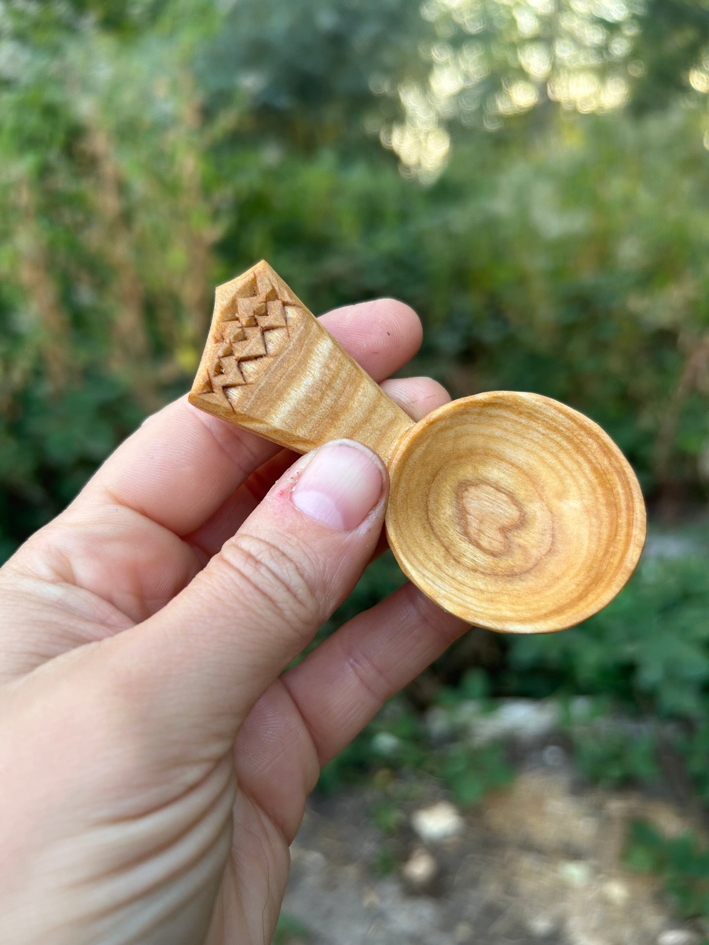 Mountains ~ Caddy Spoon ~ Cherry Wood