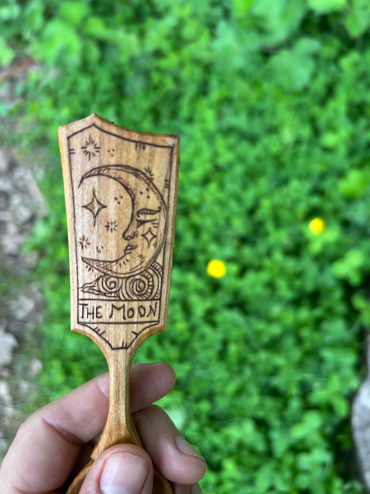 The Sun and The Moon ~ Set of Two ~ Cherry Wood