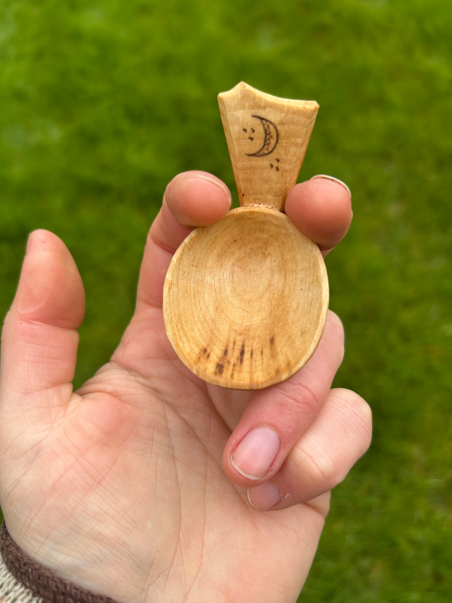 Moon and Sun ~ Set of Two Caddy Spoons