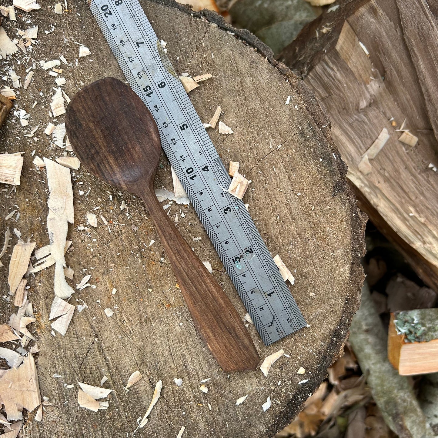 ~ Silky ~ Eating Spoon ~ Walnut