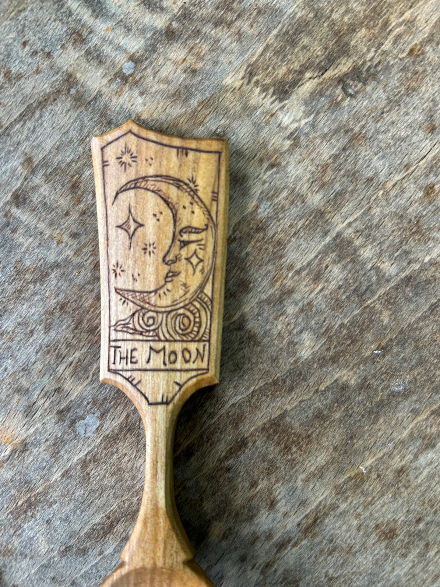 The Sun and The Moon ~ Set of Two ~ Cherry Wood