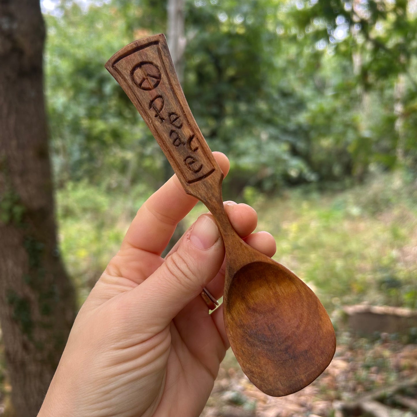 ~ Peace ~ Eating Spoon ~ Cherry