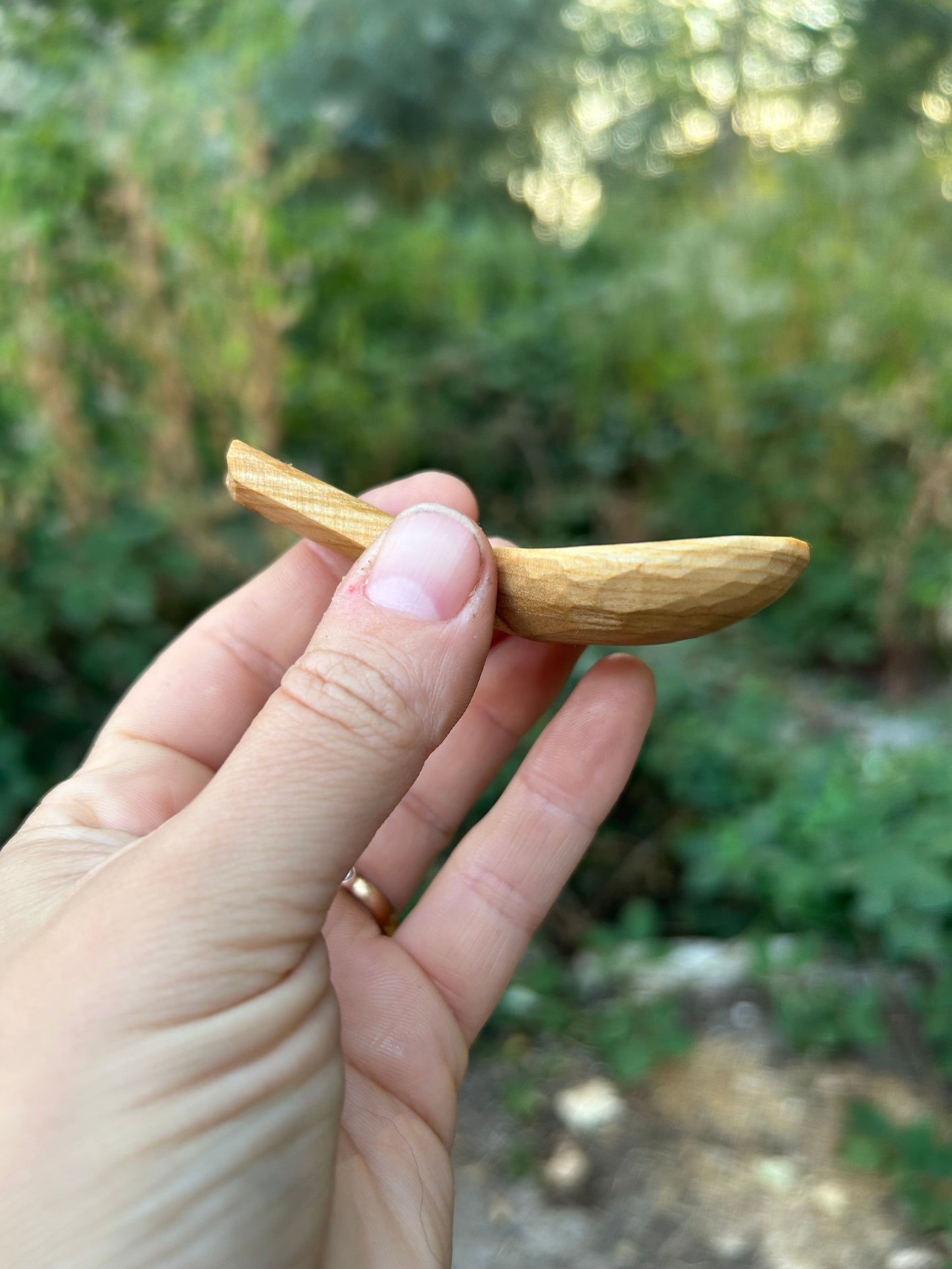Mountains ~ Caddy Spoon ~ Cherry Wood