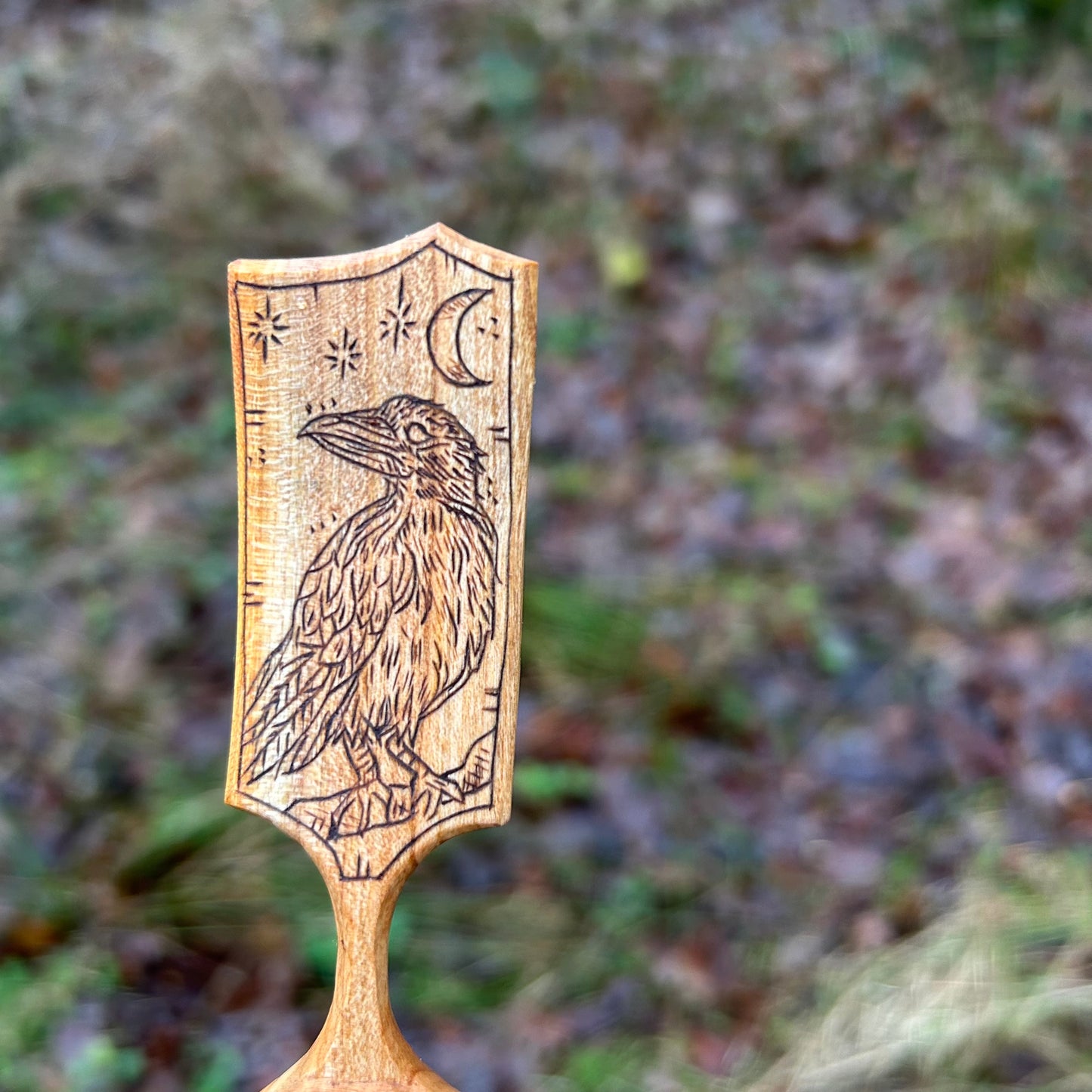 Raven Moon ~ Scoop ~ Cherry Wood