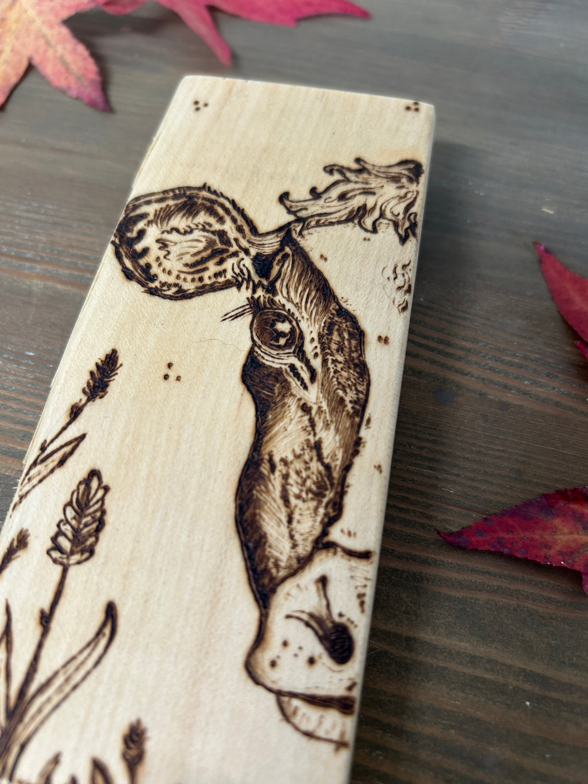 Dairy Cow ~ Mini Pyrography Artwork