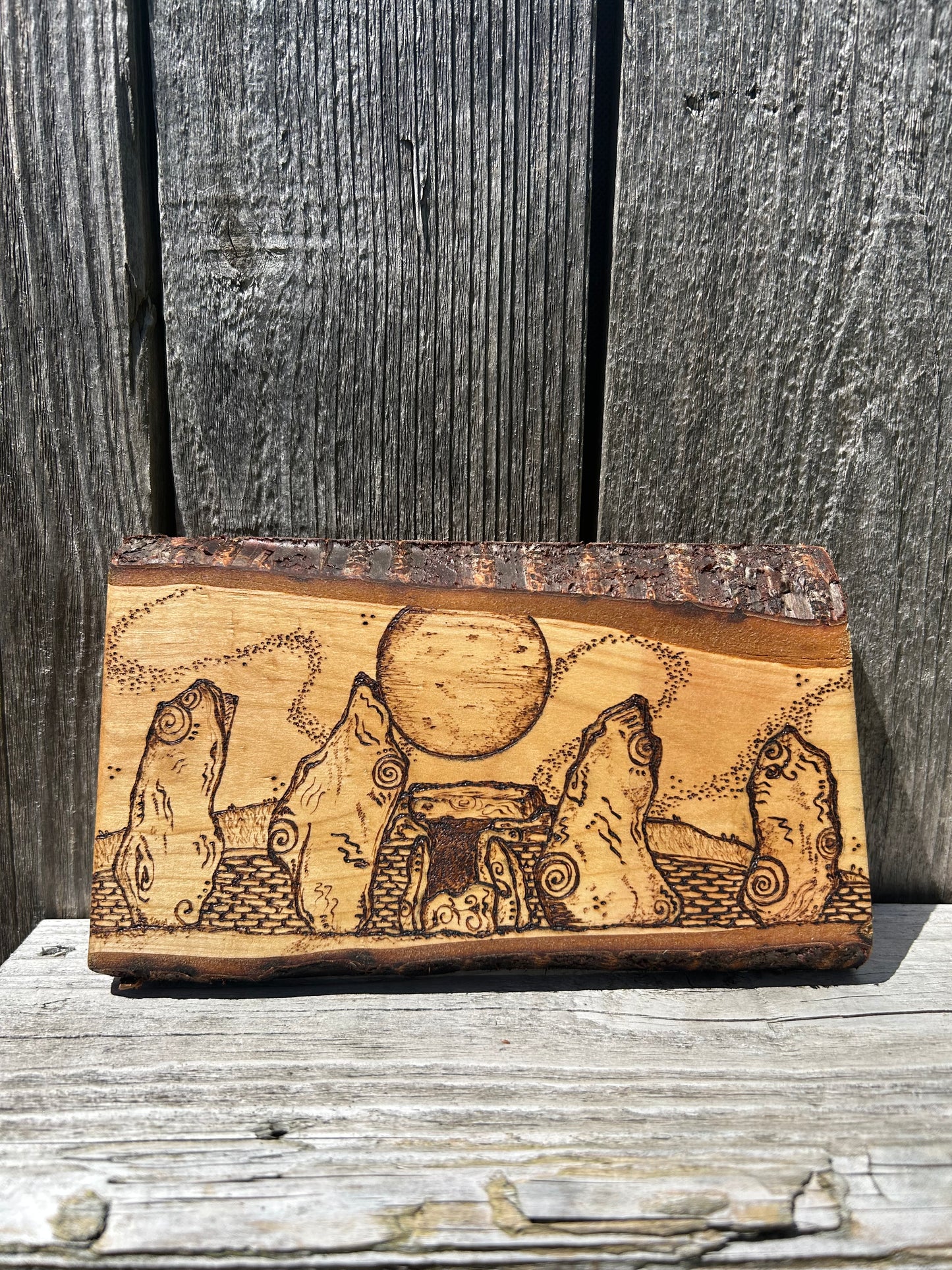 Wayland’s Smithy ~ Pyrography Wall Art