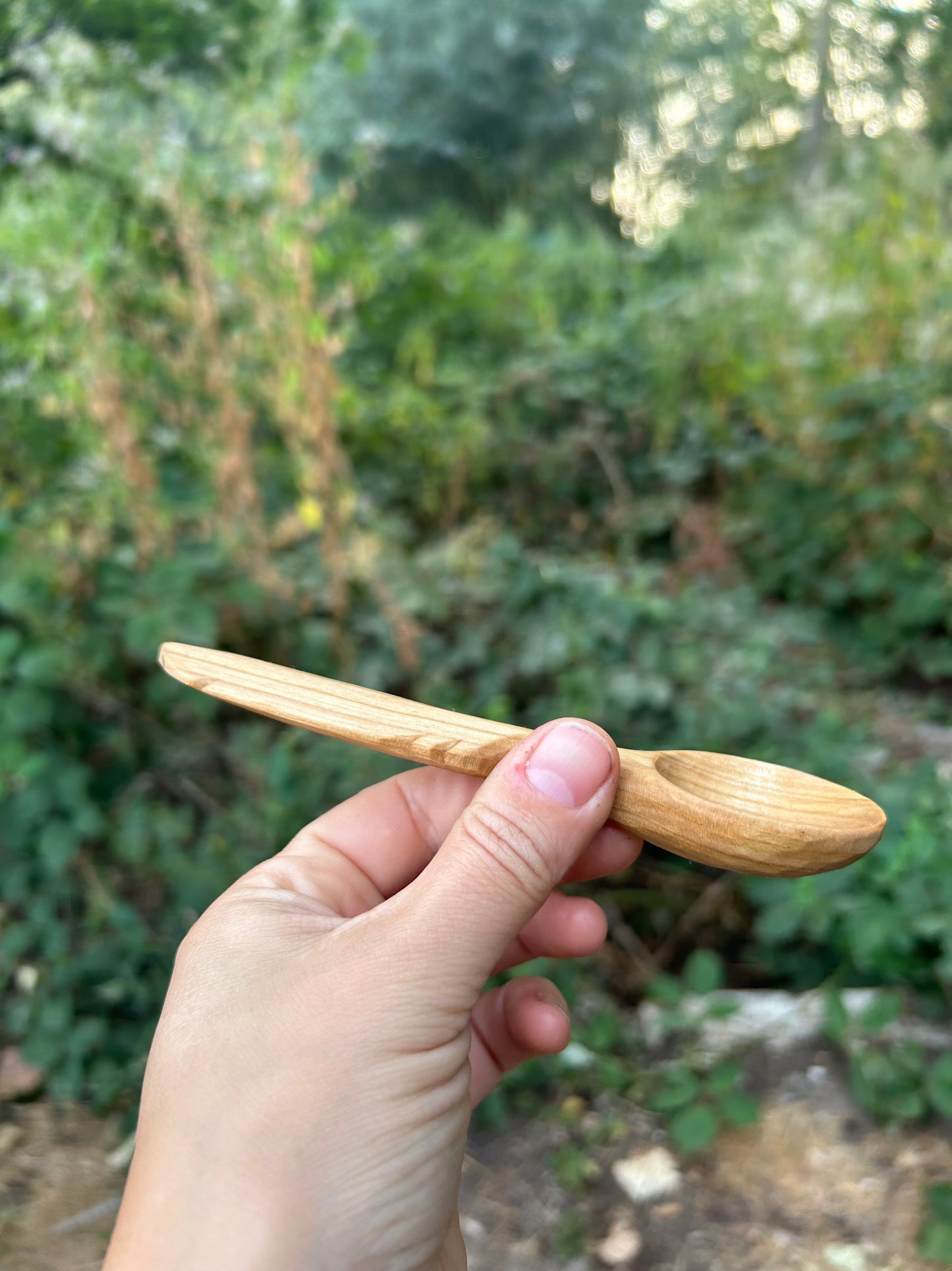 Flight ~ Feather Coffee Scoop ~ Cherry Wood