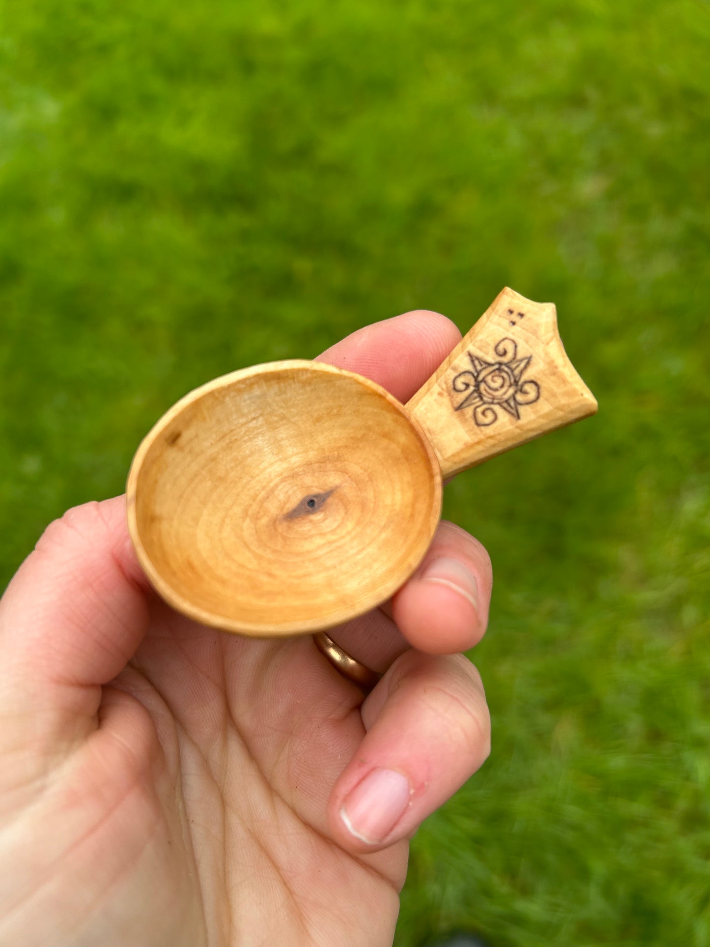 Moon and Sun ~ Set of Two Caddy Spoons