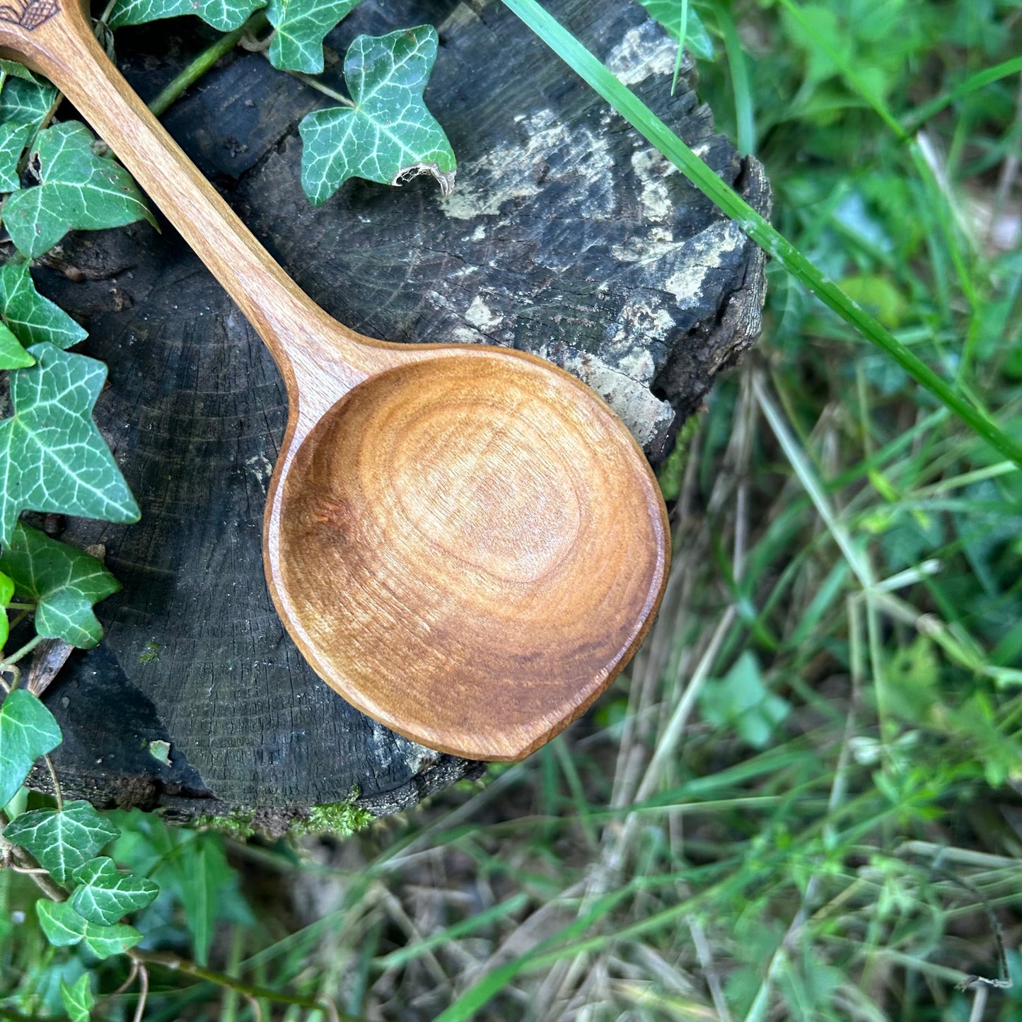 Uffington White Horse ~ Cooking Spoon ~ Cherry Wood