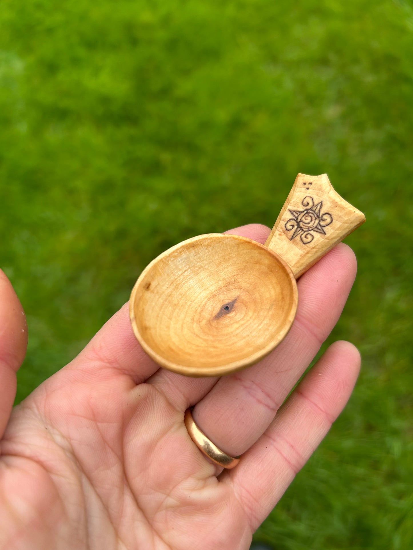Moon and Sun ~ Set of Two Caddy Spoons