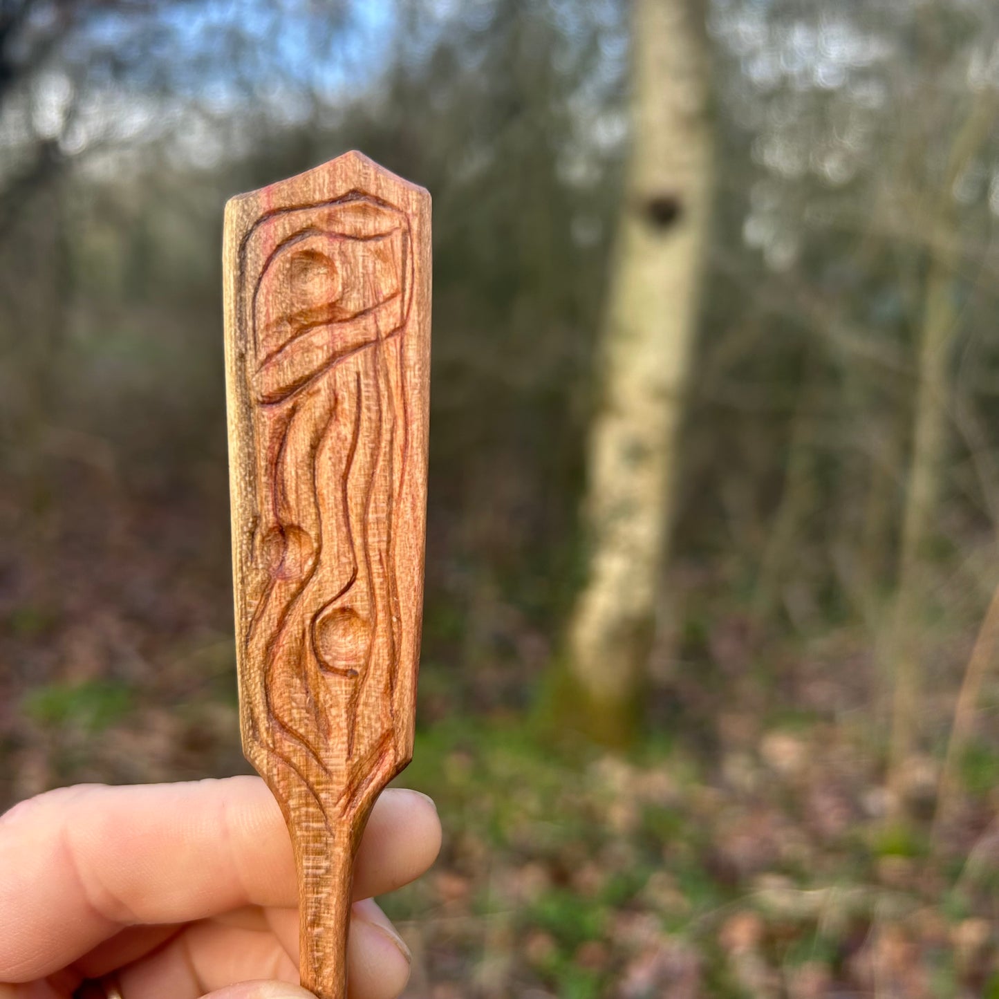 ~ Curve ~ Plum Wood ~ Eating Spoon