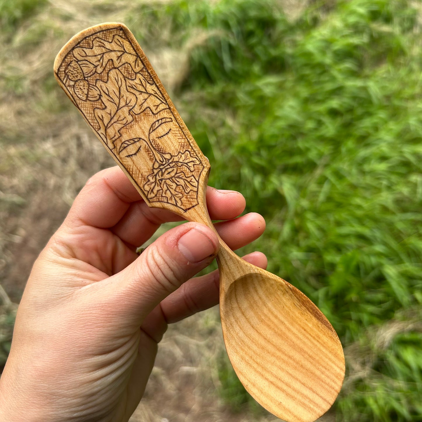 A Sleepy Woodland Sprite ~ Cherry Wood ~ Eating Spoon