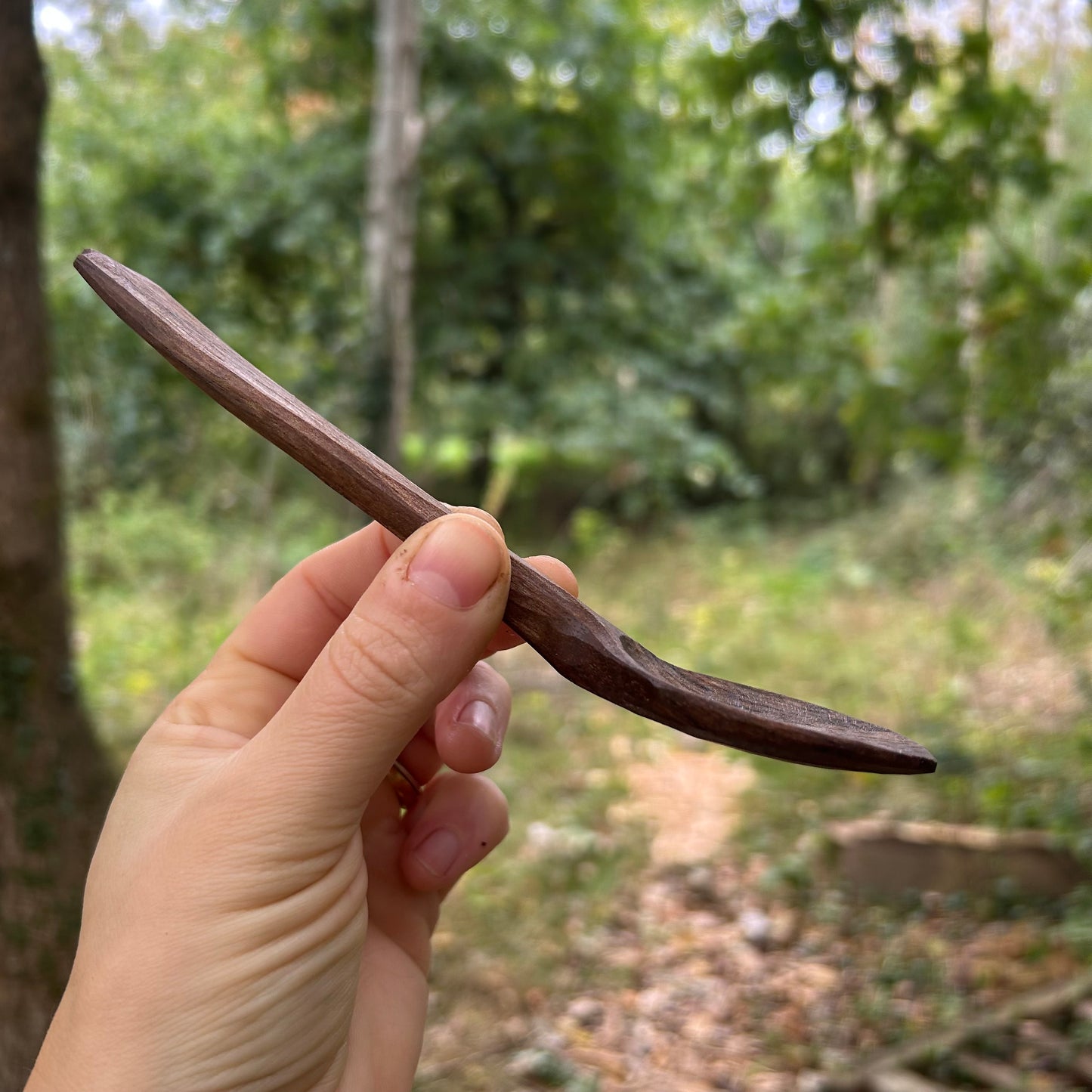 ~ Silky ~ Eating Spoon ~ Walnut