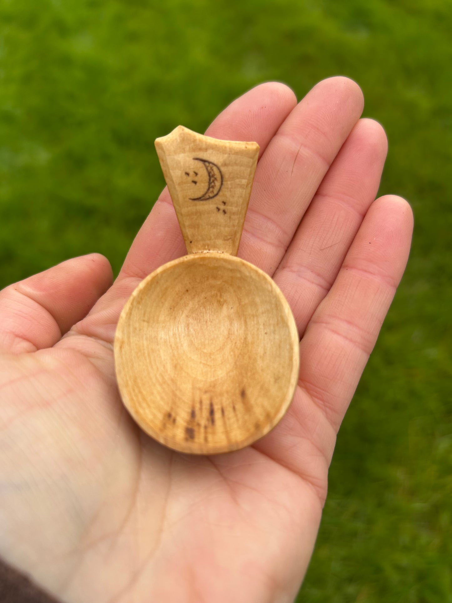 Moon and Sun ~ Set of Two Caddy Spoons
