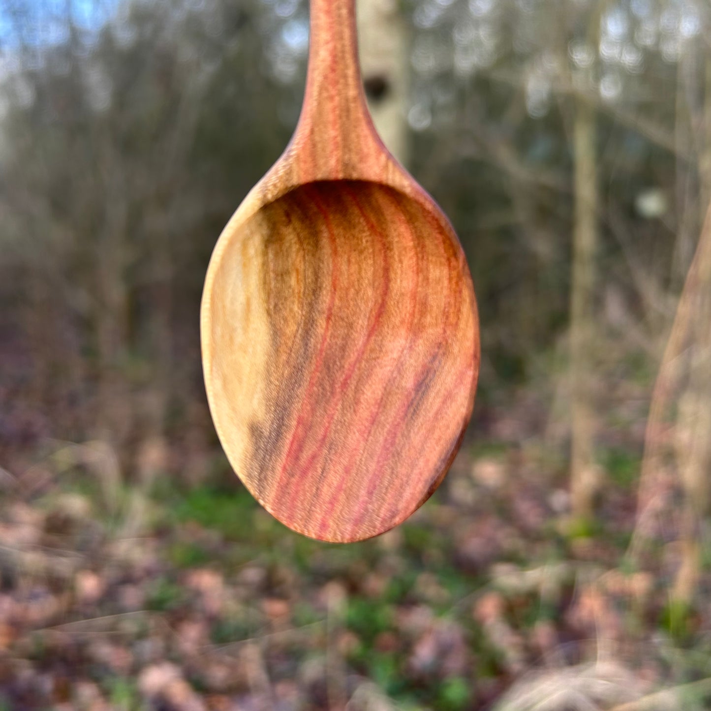 ~ Curve ~ Plum Wood ~ Eating Spoon