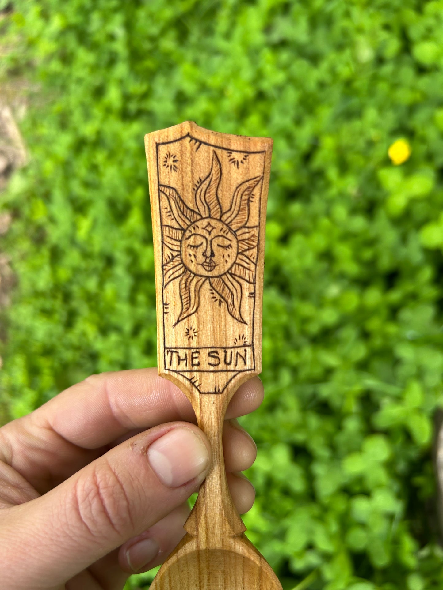 The Sun and The Moon ~ Set of Two ~ Cherry Wood