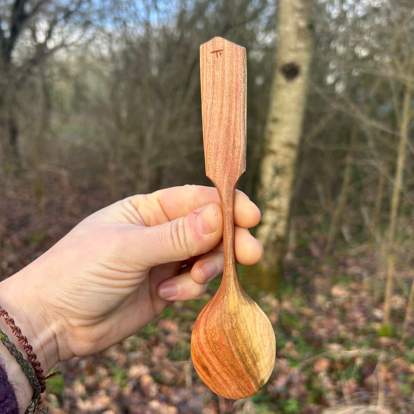 ~ Curve ~ Plum Wood ~ Eating Spoon